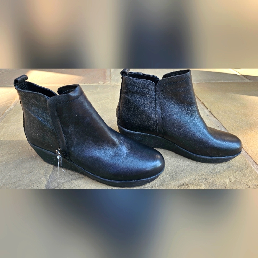 Easy Spirit Joella Leather Booties. Womens 10